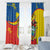Personalized Ecuador Independence Day Window Curtain Coat Of Arms Grunge Style - Wonder Print Shop