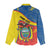 Personalized Ecuador Independence Day Women Casual Shirt Coat Of Arms Grunge Style - Wonder Print Shop