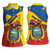 Personalized Ecuador Independence Day Women Sleeveless Polo Shirt Coat Of Arms Grunge Style - Wonder Print Shop