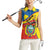 Personalized Ecuador Independence Day Women Sleeveless Polo Shirt Coat Of Arms Grunge Style - Wonder Print Shop