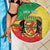 Personalized Congo-Brazzaville Independence Day Beach Blanket Coat Of Arms Grunge Style - Wonder Print Shop