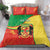 Personalized Congo-Brazzaville Independence Day Bedding Set Coat Of Arms Grunge Style - Wonder Print Shop