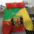 Personalized Congo-Brazzaville Independence Day Bedding Set Coat Of Arms Grunge Style - Wonder Print Shop