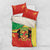 Personalized Congo-Brazzaville Independence Day Bedding Set Coat Of Arms Grunge Style - Wonder Print Shop