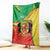 Personalized Congo-Brazzaville Independence Day Blanket Coat Of Arms Grunge Style - Wonder Print Shop