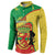 Personalized Congo-Brazzaville Independence Day Button Sweatshirt Coat Of Arms Grunge Style - Wonder Print Shop