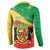 Personalized Congo-Brazzaville Independence Day Button Sweatshirt Coat Of Arms Grunge Style - Wonder Print Shop