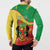 Personalized Congo-Brazzaville Independence Day Button Sweatshirt Coat Of Arms Grunge Style - Wonder Print Shop