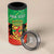 Personalized Congo-Brazzaville Independence Day 4 in 1 Can Cooler Tumbler Coat Of Arms Grunge Style - Wonder Print Shop