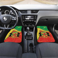 Personalized Congo-Brazzaville Independence Day Car Mats Coat Of Arms Grunge Style - Wonder Print Shop