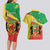 Personalized Congo-Brazzaville Independence Day Couples Matching Long Sleeve Bodycon Dress and Hawaiian Shirt Coat Of Arms Grunge Style - Wonder Print Shop