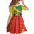 Personalized Congo-Brazzaville Independence Day Family Matching Off Shoulder Maxi Dress and Hawaiian Shirt Coat Of Arms Grunge Style - Wonder Print Shop