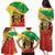 Personalized Congo-Brazzaville Independence Day Family Matching Puletasi and Hawaiian Shirt Coat Of Arms Grunge Style - Wonder Print Shop