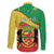 Personalized Congo-Brazzaville Independence Day Family Matching Puletasi and Hawaiian Shirt Coat Of Arms Grunge Style - Wonder Print Shop