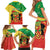 Personalized Congo-Brazzaville Independence Day Family Matching Short Sleeve Bodycon Dress and Hawaiian Shirt Coat Of Arms Grunge Style - Wonder Print Shop