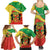 Personalized Congo-Brazzaville Independence Day Family Matching Summer Maxi Dress and Hawaiian Shirt Coat Of Arms Grunge Style - Wonder Print Shop