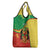 Personalized Congo-Brazzaville Independence Day Grocery Bag Coat Of Arms Grunge Style - Wonder Print Shop