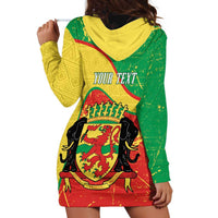 Personalized Congo-Brazzaville Independence Day Hoodie Dress Coat Of Arms Grunge Style - Wonder Print Shop