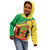 Personalized Congo-Brazzaville Independence Day Kid Hoodie Coat Of Arms Grunge Style - Wonder Print Shop