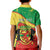 Personalized Congo-Brazzaville Independence Day Kid Polo Shirt Coat Of Arms Grunge Style - Wonder Print Shop