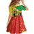 Personalized Congo-Brazzaville Independence Day Kid Short Sleeve Dress Coat Of Arms Grunge Style - Wonder Print Shop