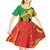 Personalized Congo-Brazzaville Independence Day Kid Short Sleeve Dress Coat Of Arms Grunge Style - Wonder Print Shop