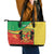 Personalized Congo-Brazzaville Independence Day Leather Tote Bag Coat Of Arms Grunge Style - Wonder Print Shop