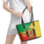 Personalized Congo-Brazzaville Independence Day Leather Tote Bag Coat Of Arms Grunge Style - Wonder Print Shop