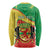 Personalized Congo-Brazzaville Independence Day Long Sleeve Shirt Coat Of Arms Grunge Style - Wonder Print Shop