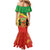 Personalized Congo-Brazzaville Independence Day Mermaid Dress Coat Of Arms Grunge Style - Wonder Print Shop