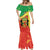 Personalized Congo-Brazzaville Independence Day Mermaid Dress Coat Of Arms Grunge Style - Wonder Print Shop
