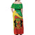 Personalized Congo-Brazzaville Independence Day Off Shoulder Maxi Dress Coat Of Arms Grunge Style - Wonder Print Shop