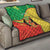 Personalized Congo-Brazzaville Independence Day Quilt Coat Of Arms Grunge Style - Wonder Print Shop