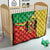 Personalized Congo-Brazzaville Independence Day Quilt Coat Of Arms Grunge Style - Wonder Print Shop