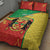 Personalized Congo-Brazzaville Independence Day Quilt Bed Set Coat Of Arms Grunge Style - Wonder Print Shop