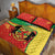 Personalized Congo-Brazzaville Independence Day Quilt Bed Set Coat Of Arms Grunge Style - Wonder Print Shop