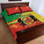 Personalized Congo-Brazzaville Independence Day Quilt Bed Set Coat Of Arms Grunge Style - Wonder Print Shop