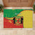 Personalized Congo-Brazzaville Independence Day Rubber Doormat Coat Of Arms Grunge Style - Wonder Print Shop