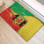 Personalized Congo-Brazzaville Independence Day Rubber Doormat Coat Of Arms Grunge Style - Wonder Print Shop