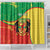 Personalized Congo-Brazzaville Independence Day Shower Curtain Coat Of Arms Grunge Style - Wonder Print Shop