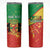 Personalized Congo-Brazzaville Independence Day Skinny Tumbler Coat Of Arms Grunge Style - Wonder Print Shop