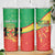 Personalized Congo-Brazzaville Independence Day Skinny Tumbler Coat Of Arms Grunge Style - Wonder Print Shop