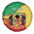 Personalized Congo-Brazzaville Independence Day Spare Tire Cover Coat Of Arms Grunge Style - Wonder Print Shop