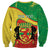 Personalized Congo-Brazzaville Independence Day Sweatshirt Coat Of Arms Grunge Style - Wonder Print Shop