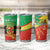 Personalized Congo-Brazzaville Independence Day Tumbler Cup Coat Of Arms Grunge Style - Wonder Print Shop