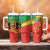 Personalized Congo-Brazzaville Independence Day Tumbler With Handle Coat Of Arms Grunge Style - Wonder Print Shop