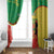 Personalized Congo-Brazzaville Independence Day Window Curtain Coat Of Arms Grunge Style - Wonder Print Shop