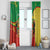 Personalized Congo-Brazzaville Independence Day Window Curtain Coat Of Arms Grunge Style - Wonder Print Shop