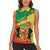 Personalized Congo-Brazzaville Independence Day Women Sleeveless Polo Shirt Coat Of Arms Grunge Style - Wonder Print Shop