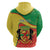 Personalized Congo-Brazzaville Independence Day Zip Hoodie Coat Of Arms Grunge Style - Wonder Print Shop